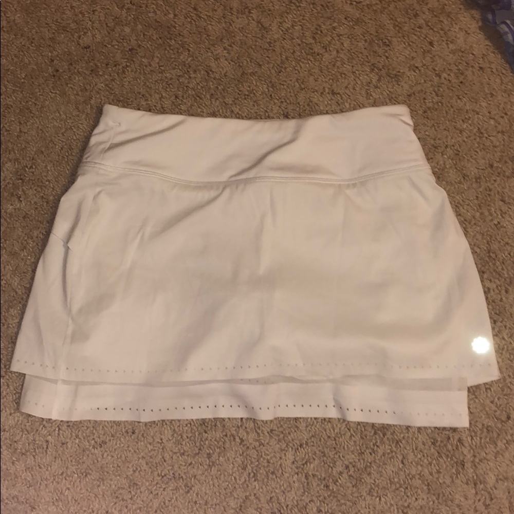 NWOT athleta white tennis skirt